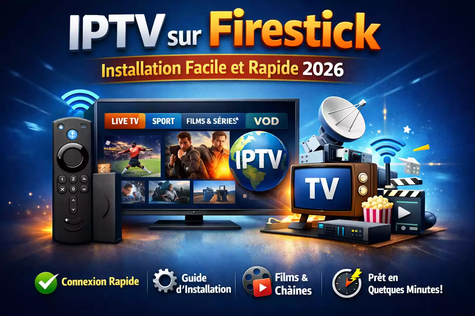 IPTV sur Firestick installation facile et rapide 2026 — Guide XstreamTVs